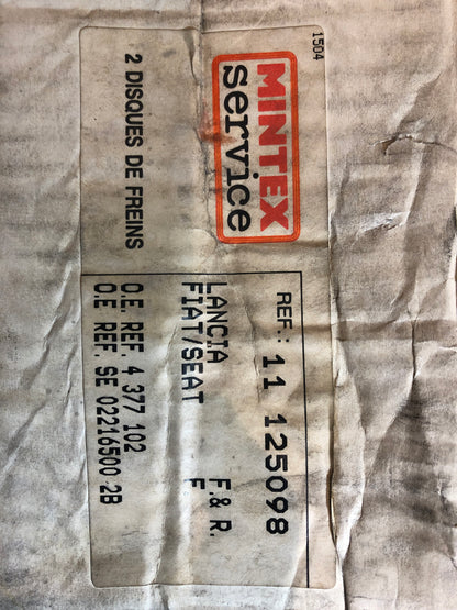 Original Mintex Bremsscheiben Fiat 132 Ritmo Seat Ronda Neu