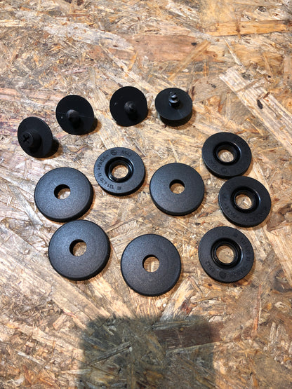 Original GM Opel Corsa D Astra H Combo Teppich Clips Set Anthrazit Neu