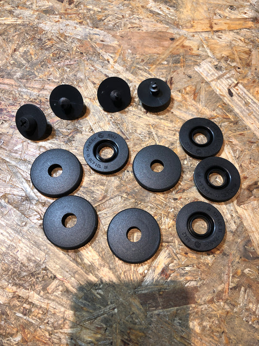 Original GM Opel Corsa D Astra H Combo Teppich Clips Set Anthrazit Neu