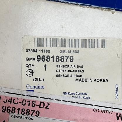 Original GM Chevrolet Lace TTI 2008 Airbag Steuergerät Neu