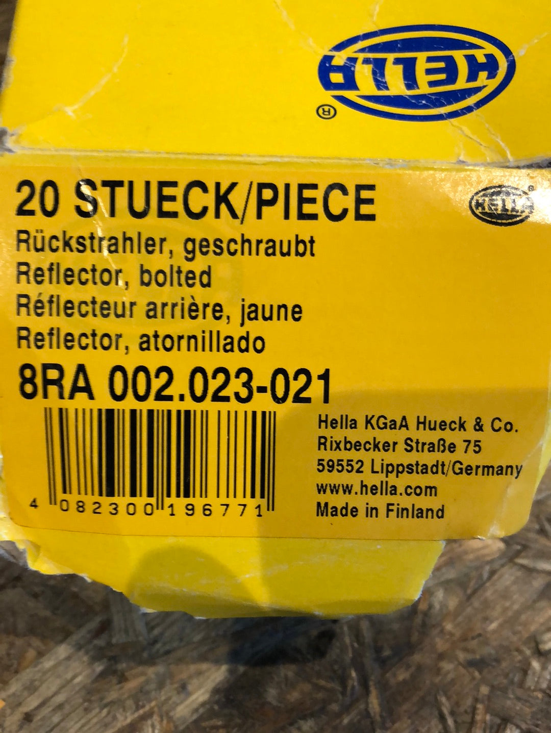 Original Hella Rückstrahler Neu