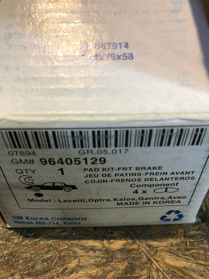 Original GM Chevrolet Lacetti Optra Kalos Gentra Aveo Bremsklötze vorne Neu