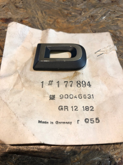 Original Opel Rekord D Emblem „D“ Neu