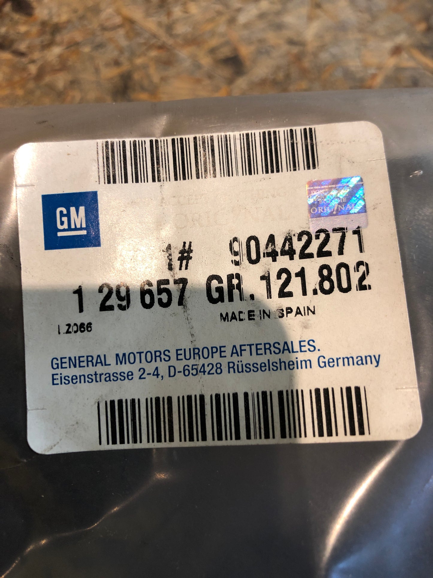 Original GM Opel Astra F Blende Vordertüre anthrazit Neu