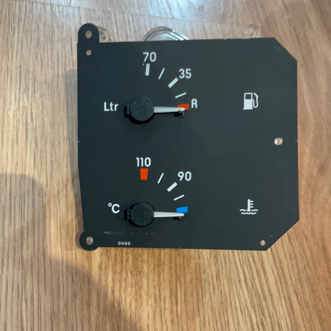 Original GM Opel Omega A Senator B Instrumentenanzeige Wasser/Kraftstoff/Temperaturanzeige Neu