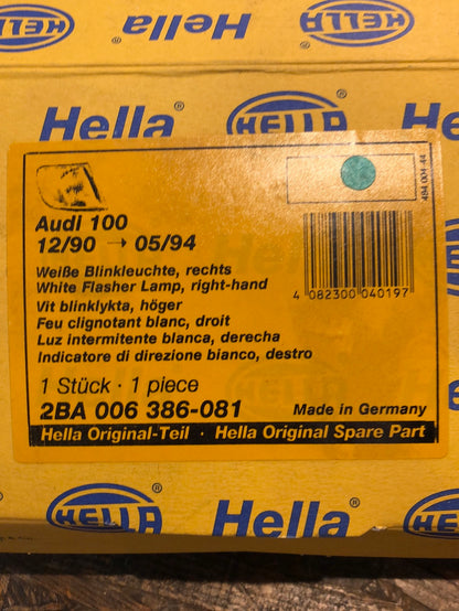 Original Hella Audi100 Bj. 90-94 Blinkleuchte rechts Neu