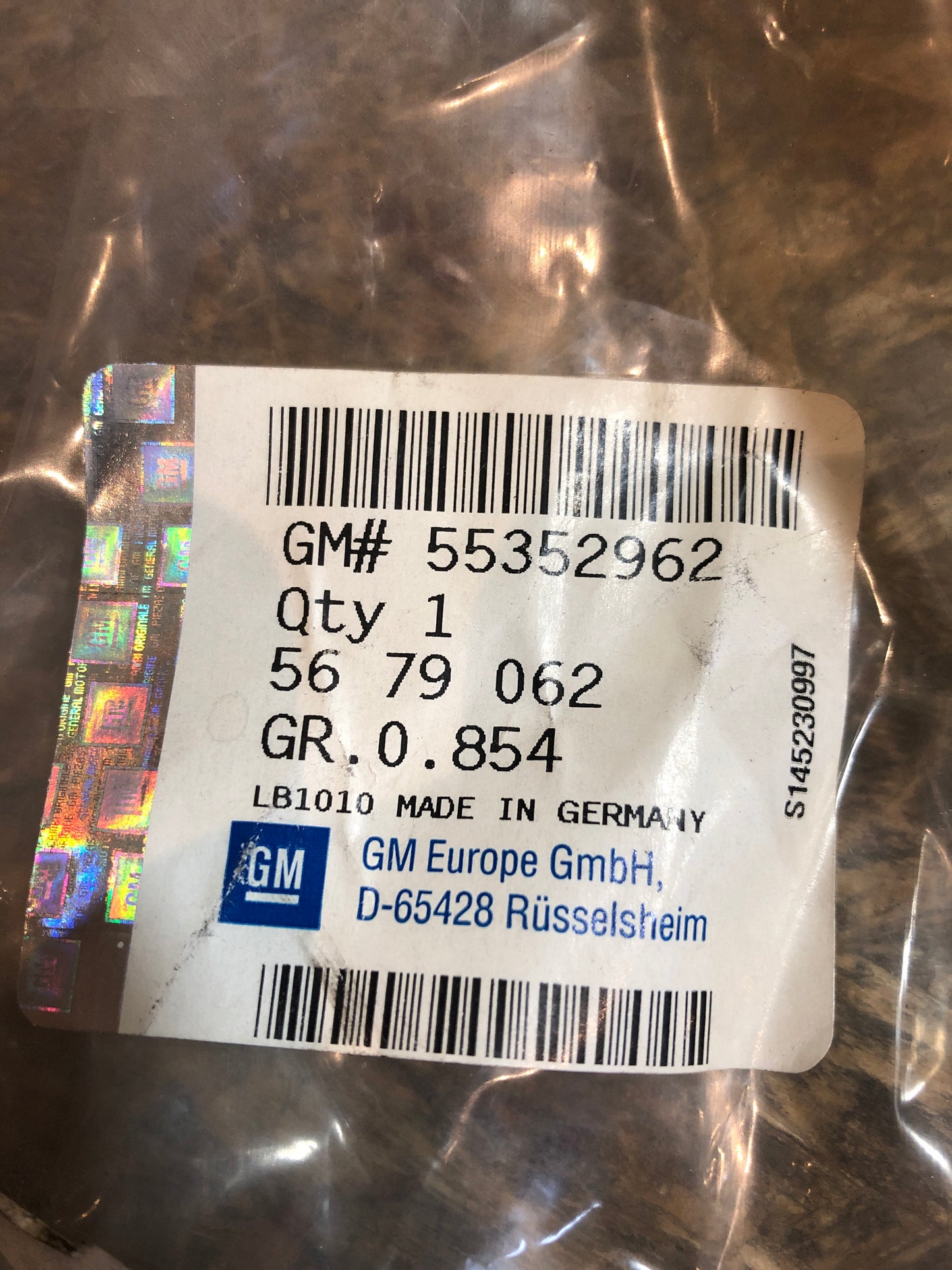 Original Zafira B Leitung Geberzylinder