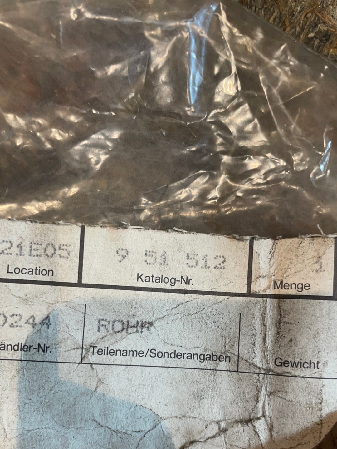 Original GM Opel Kadett E Leitung Lenkgetriebe Neu