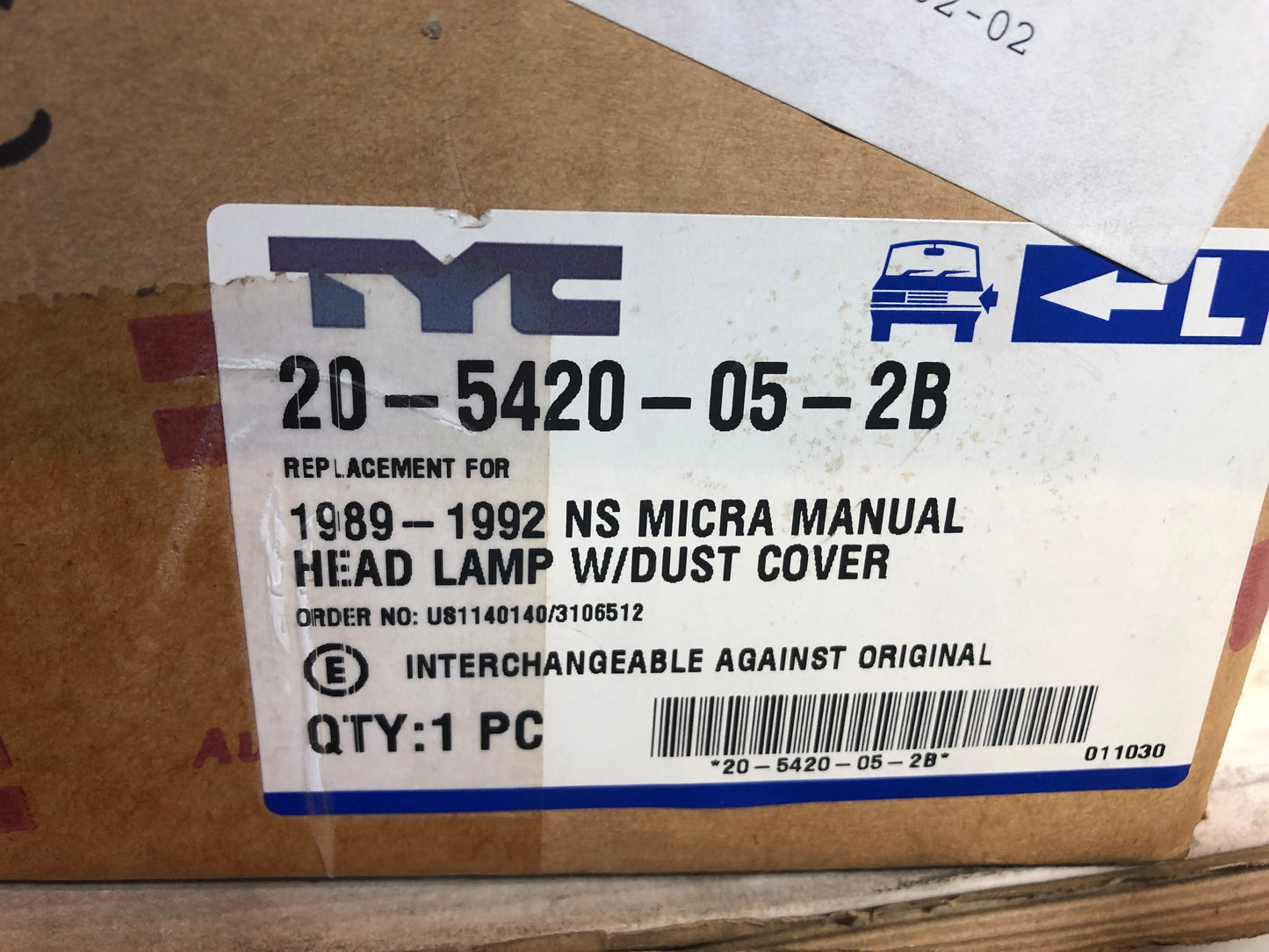 TYC Nissan Micra Scheinwerfer links Neu