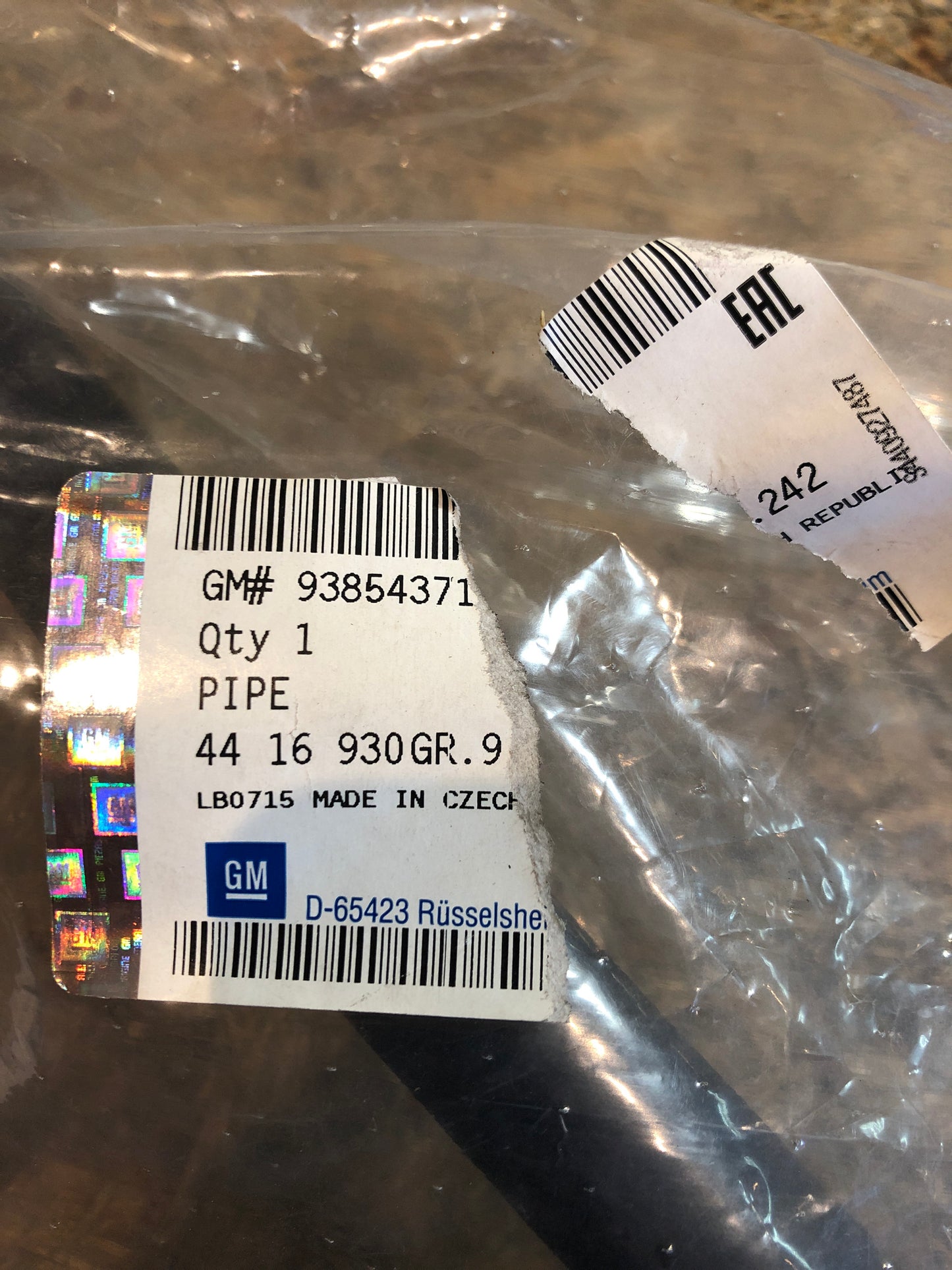 Original GM Opel Vivaro A 20DTi Kältemittelleitung Niederdruck Neu