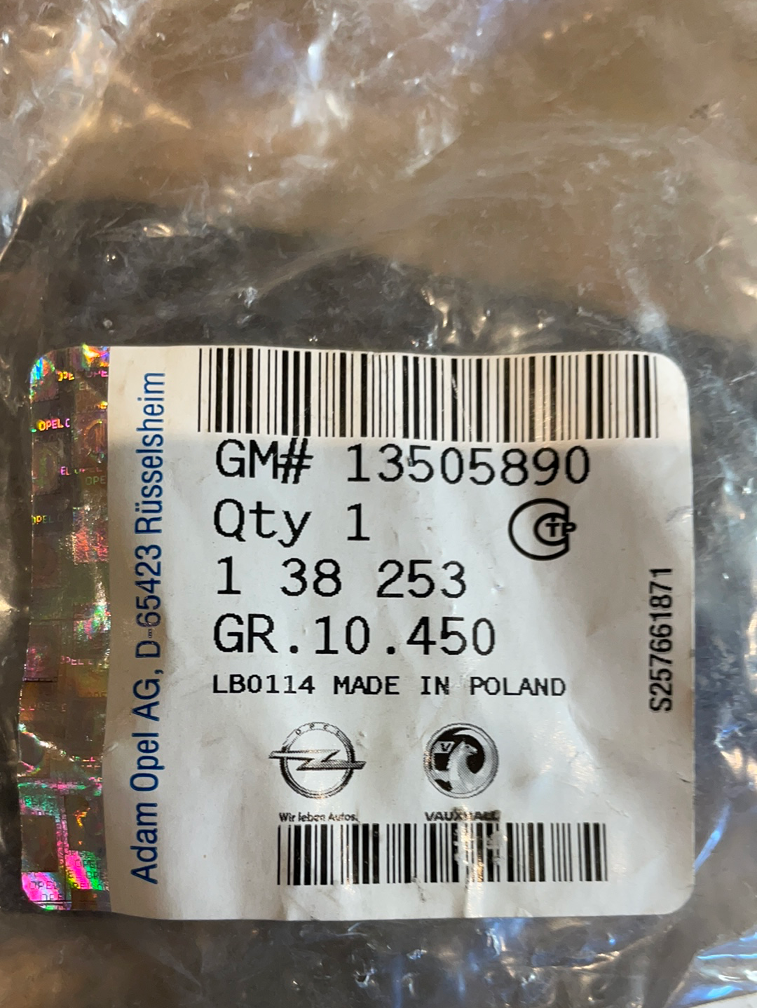 Original GM Opel Insignia A Türgriff hinten links Neu