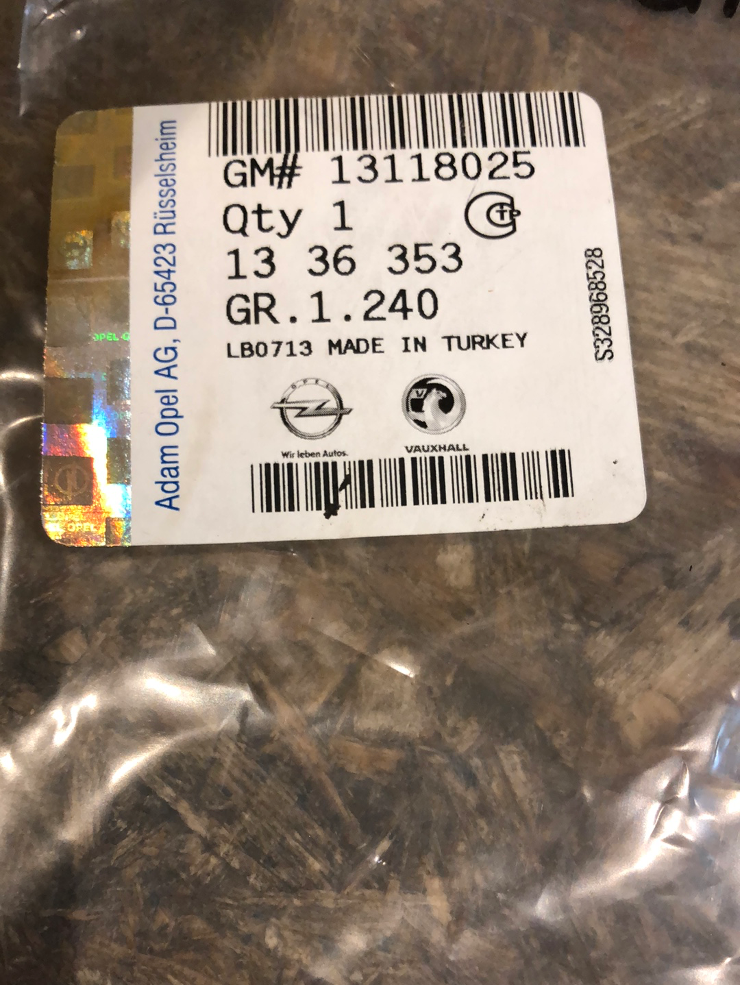 Original Opel Astra H Kühlerschlauch Neu