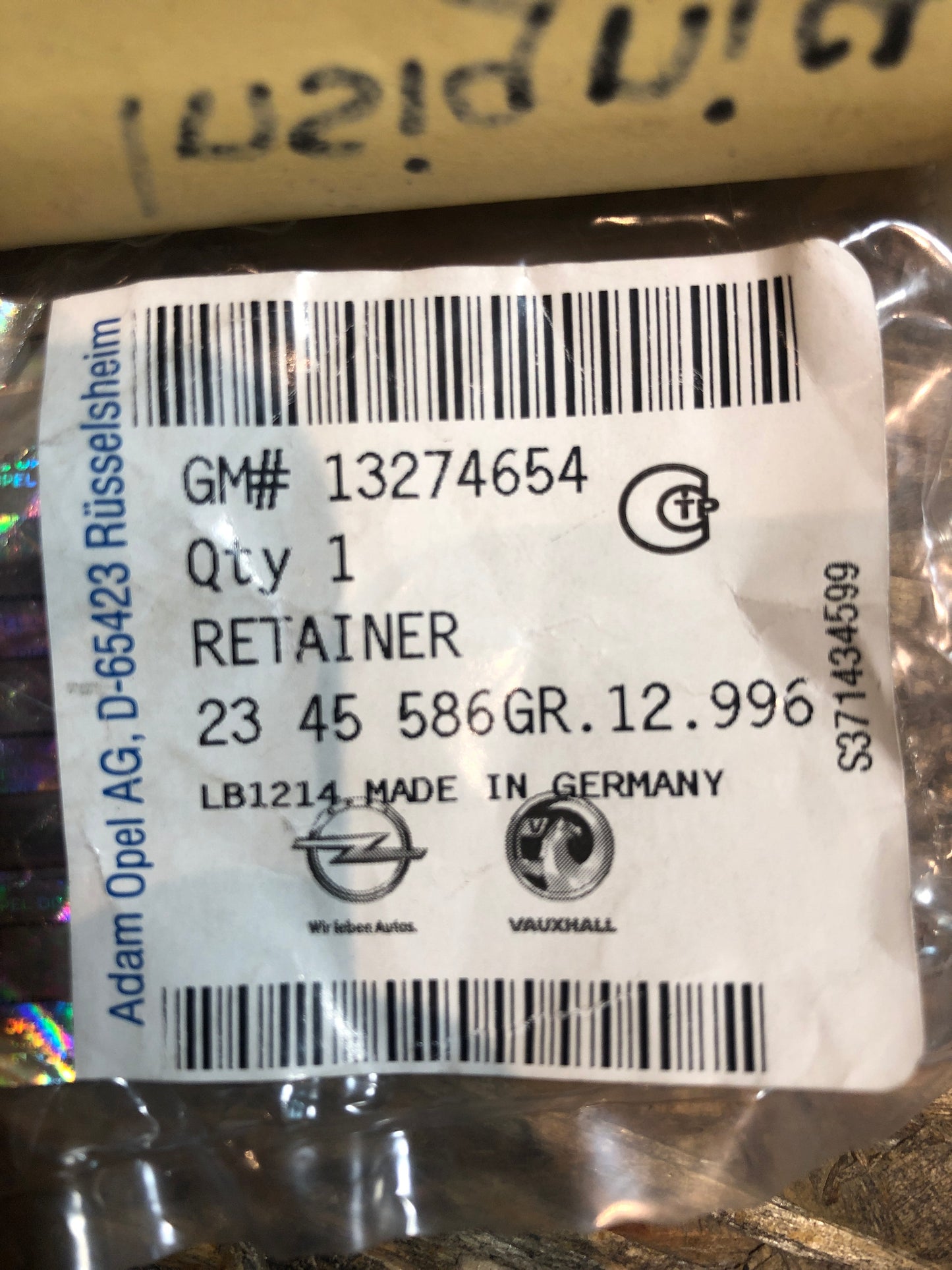 Original GM Opel Astra J Insignia Halter Laderaumabdeckung Neu