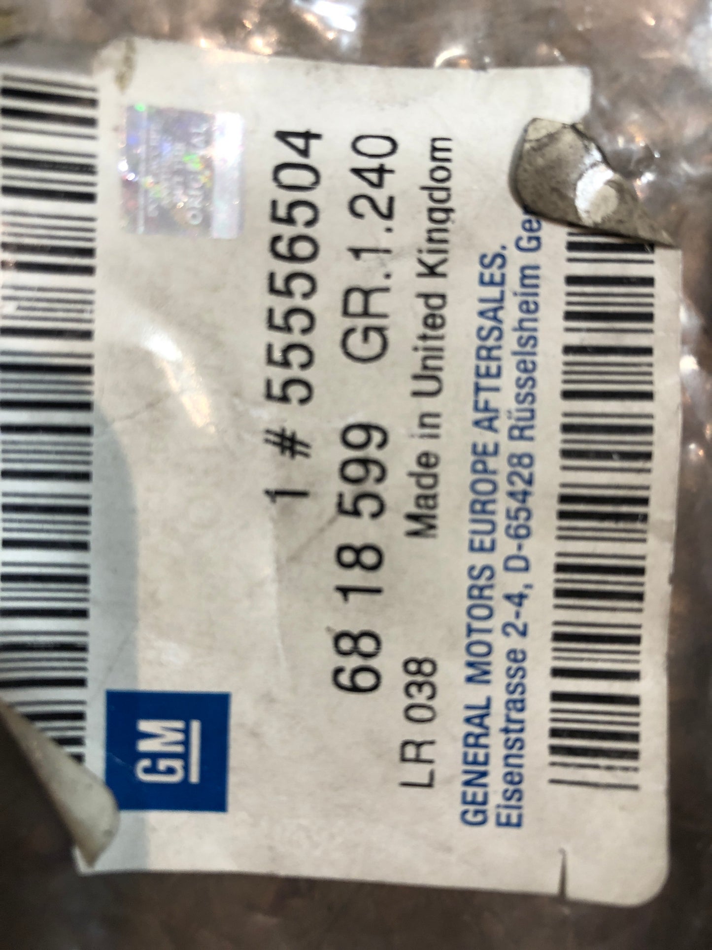 Original GM Opel Vectra C Rohr Klimaanlage Neu