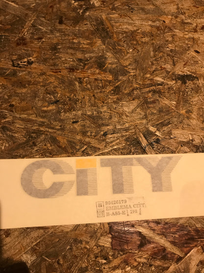 Original Corsa A City Aufkleber Silber/Schwarz NEU