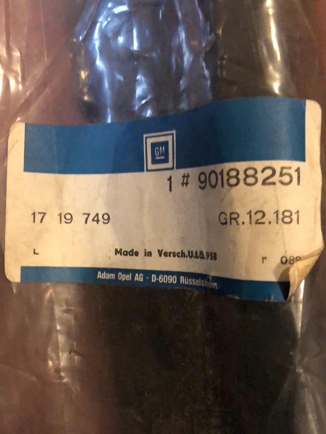 Original GM Opel Ascona C Einbausatz Heckspoiler Heckklappe schwarz Neu