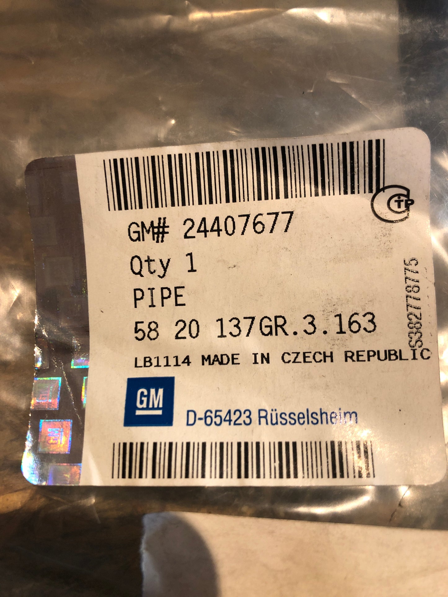 Original GM Opel Vectra C Y20DTA Kraftstoffzufuhr vorne links Neu