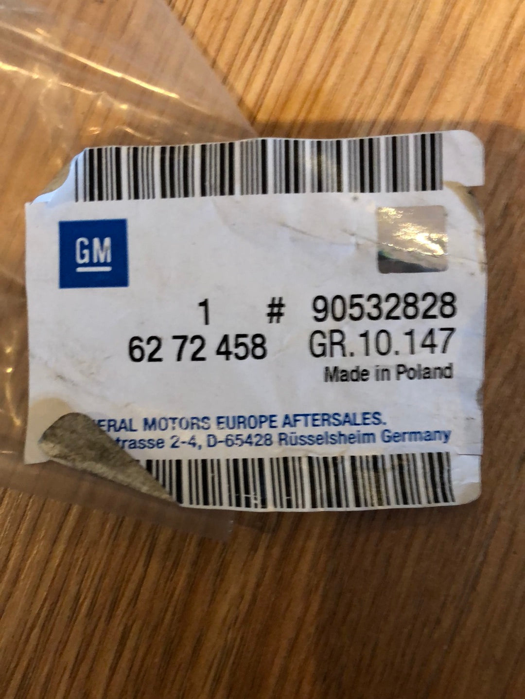 Original GM Opel Astra G Wischerarm Frontscheibe rechts Neu