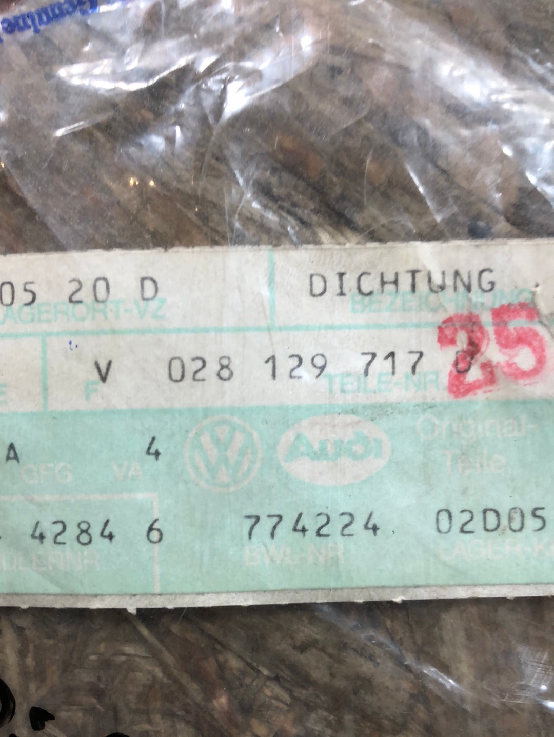 Original VW Transporter T4 T5 Vento Golf 1.9TDi Dichtung Ansaugkrümmer Neu