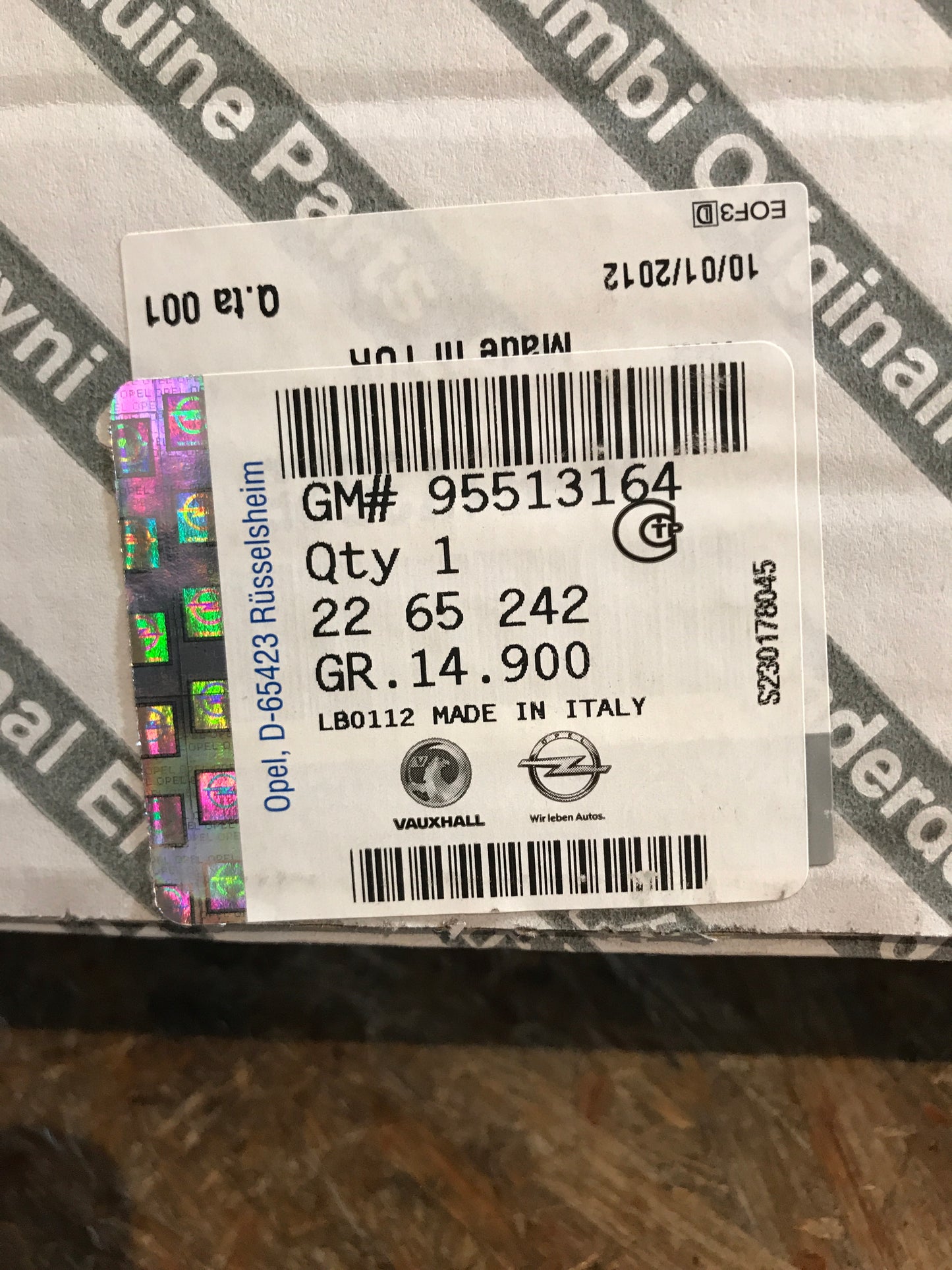 Original Opel Combo D Armlehne links NEU