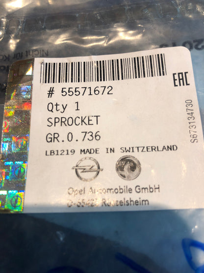 Original GM Opel Astra Insignia Mokka Zafira 1,6 CDTI B16 DTH Zahnrad Neu