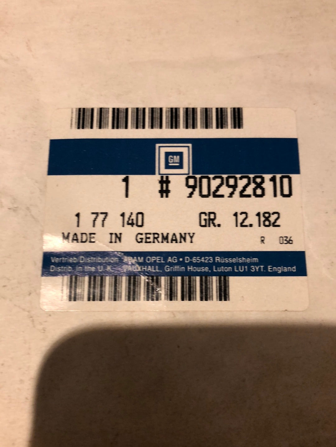 Original GM Opel Omega A Schriftzug „Vauxhall“ hinten Neu