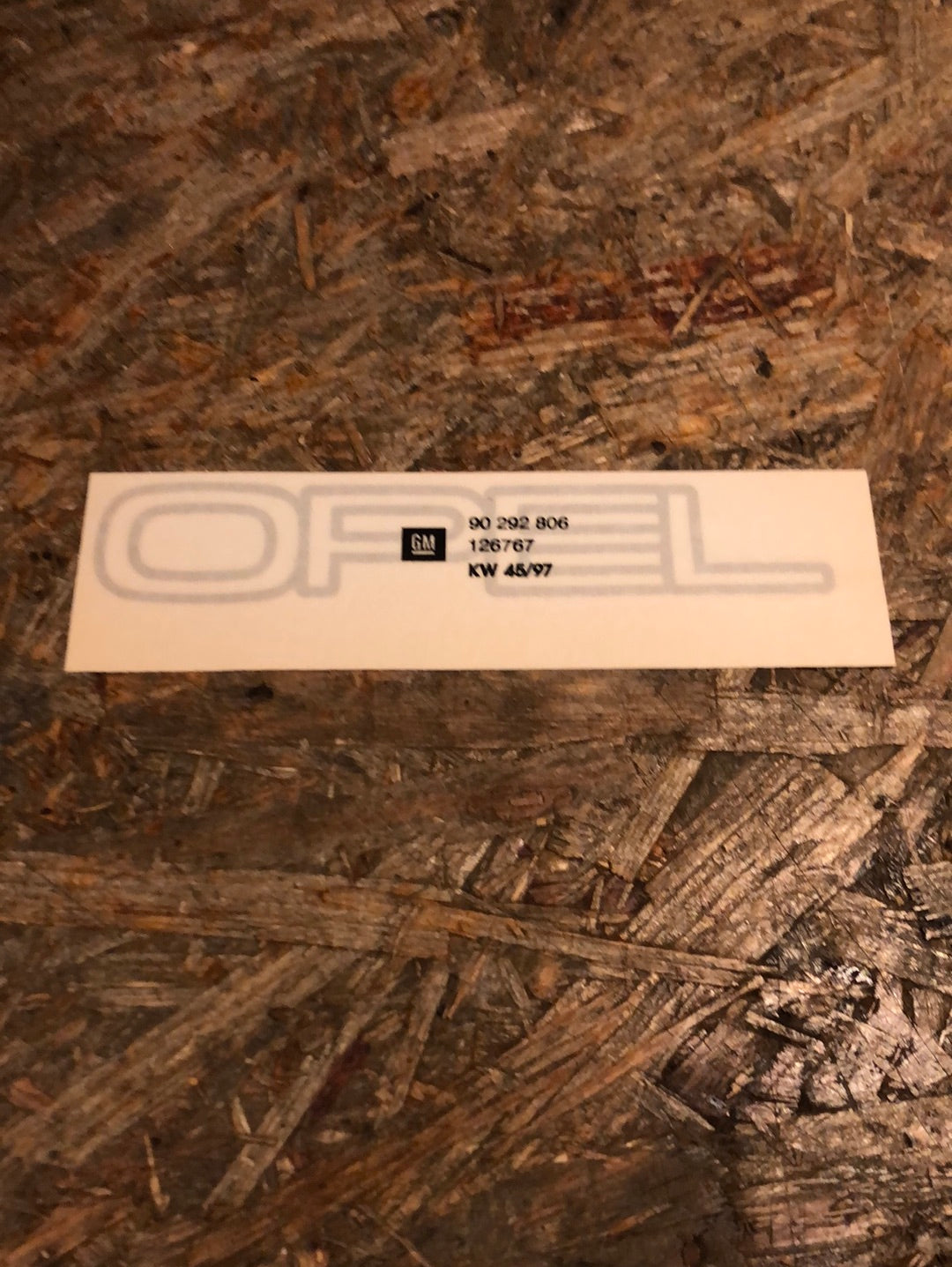 Original GM Opel Omega A Schriftzug „Opel“ hinten Neu