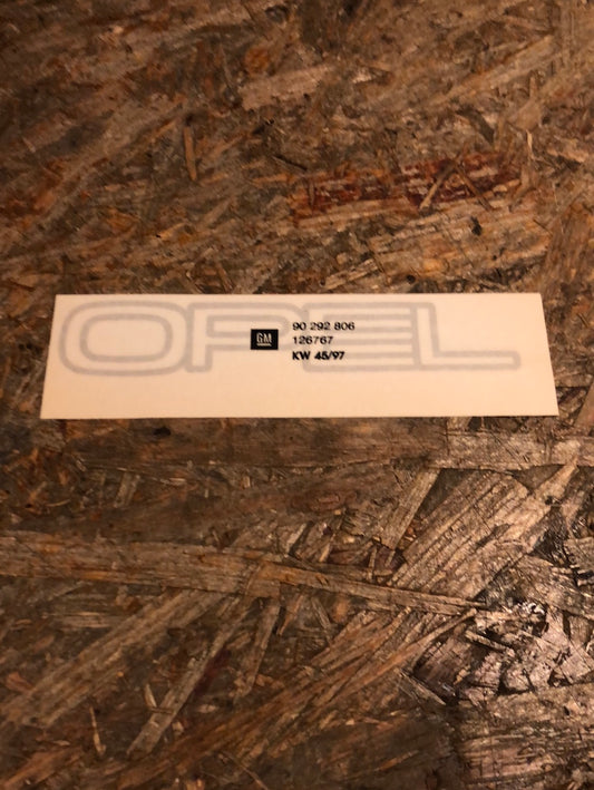 Original GM Opel Omega A Schriftzug „Opel“ hinten Neu