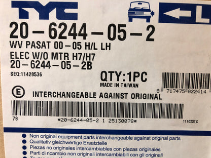 TYC VW Passat Scheinwerfer Links Neu