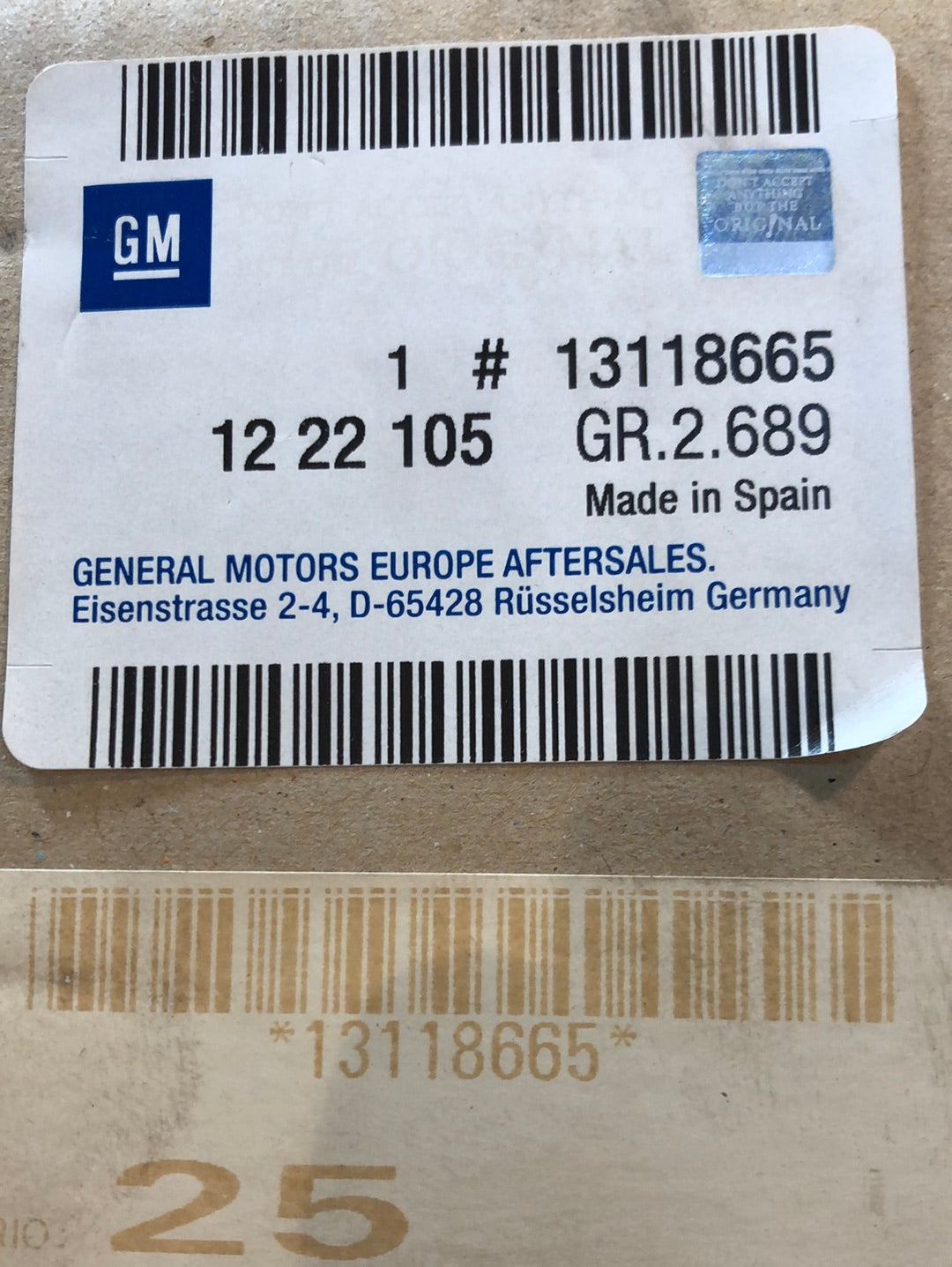 Original GM Opel Corsa C Reflektor hinten links Neu