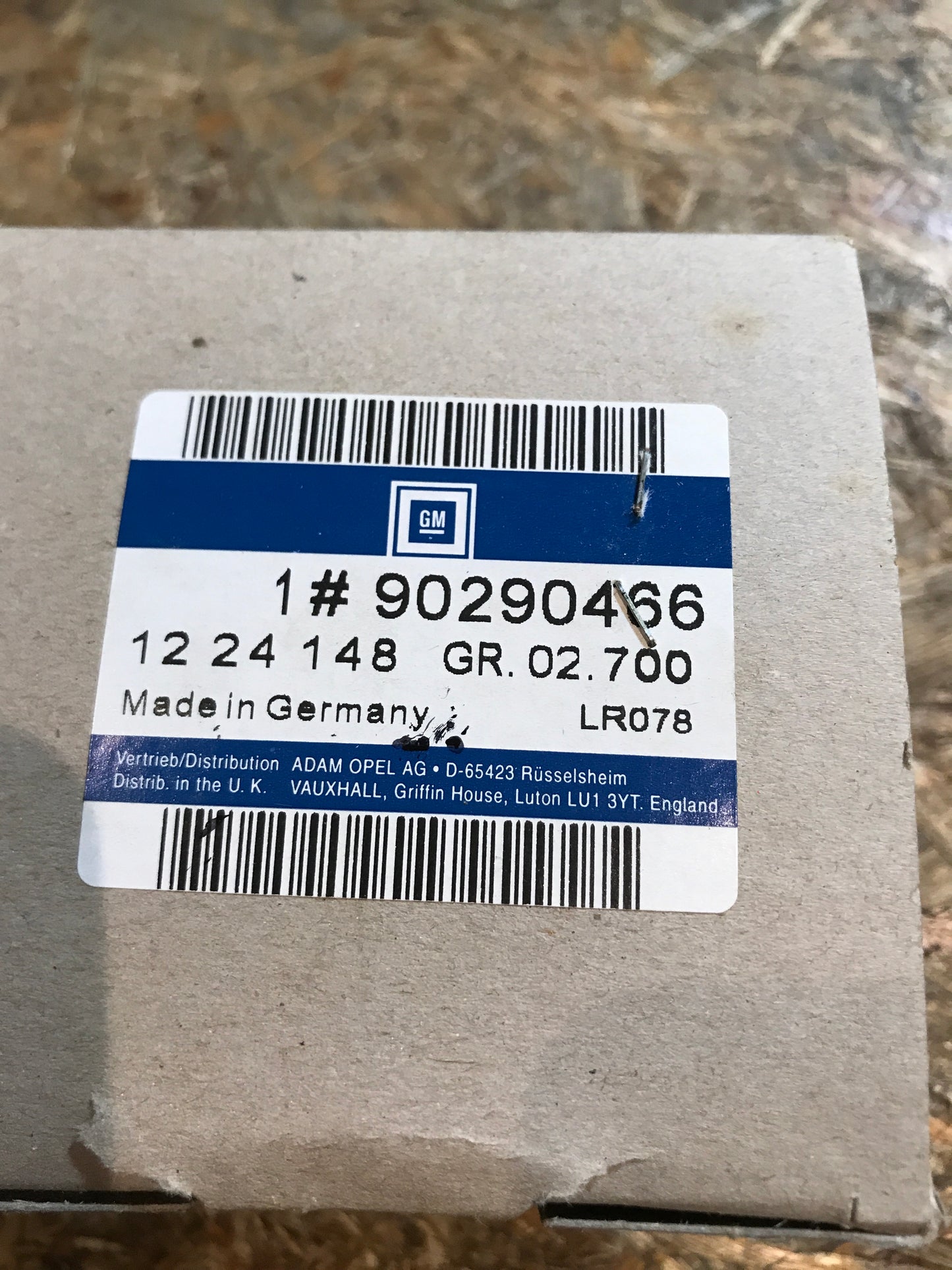 Original Omega B Kennzeichenleuchte hinten Dunkelgrau NEU