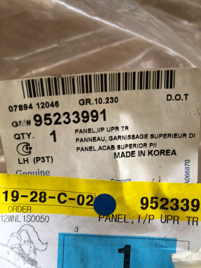 Original GM Chevrolet Sonic Obere Verkleidung Armaturenbrett Neu