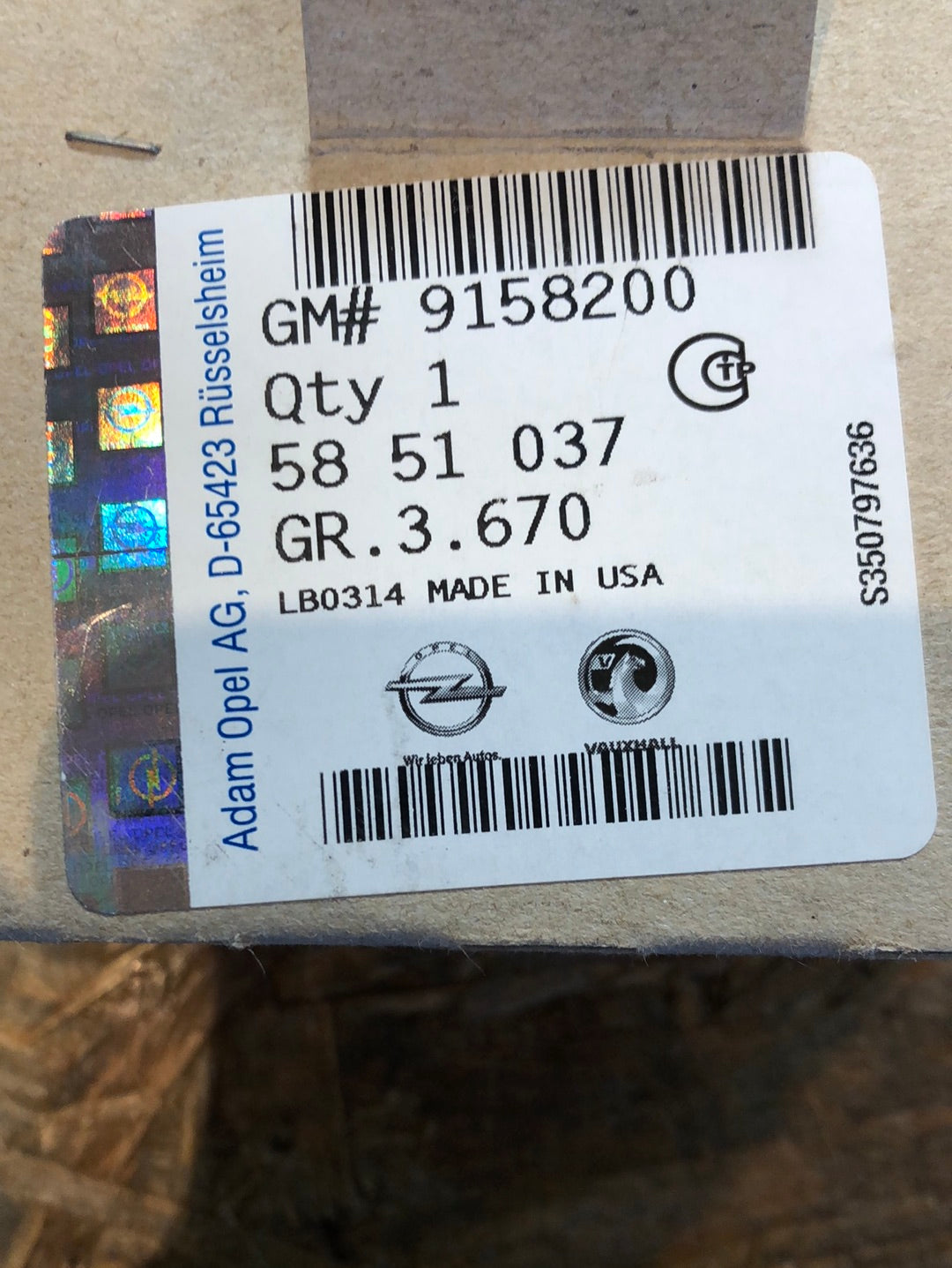 Original GM Opel Astra G CC AGR-Ventil Druckwandler Unterdrucksensor Neu