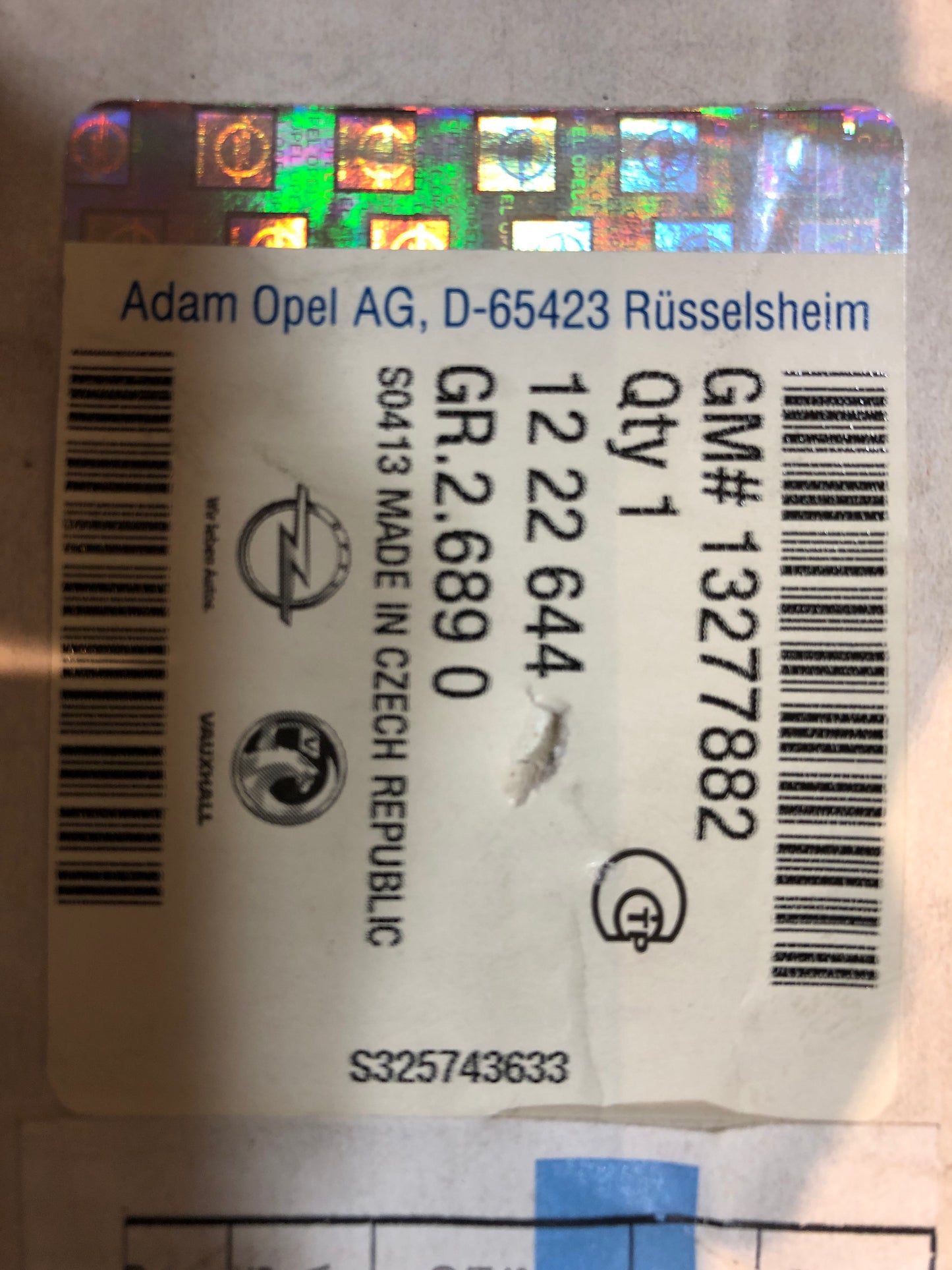 Original GM Opel Insignia A Stoßstangenreflektor Hinten Rechts Neu