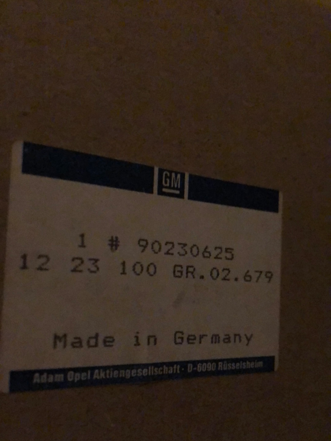 Original GM Opel Monza Senator A Heckleuchte mit Glühlampen Neu