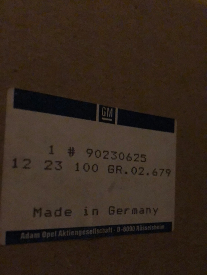 Original GM Opel Monza Senator A Heckleuchte mit Glühlampen Neu