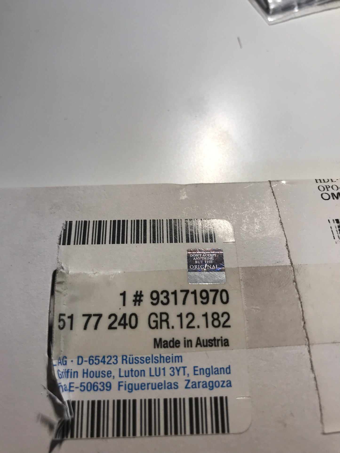 Original Vectra 1,8 Schriftzug hinten NEU