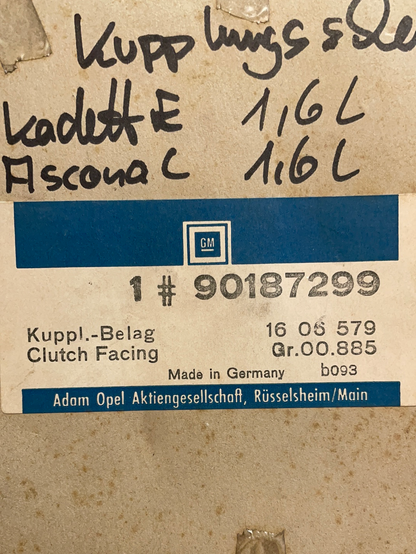 Original GM Opel Kadett E 1,6L Ascona C 1,6L Kupplungsleiste Neu