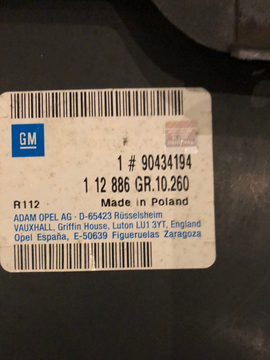 Original GM Opel Astra F G Deckel Klappe Handschuhfach Neu