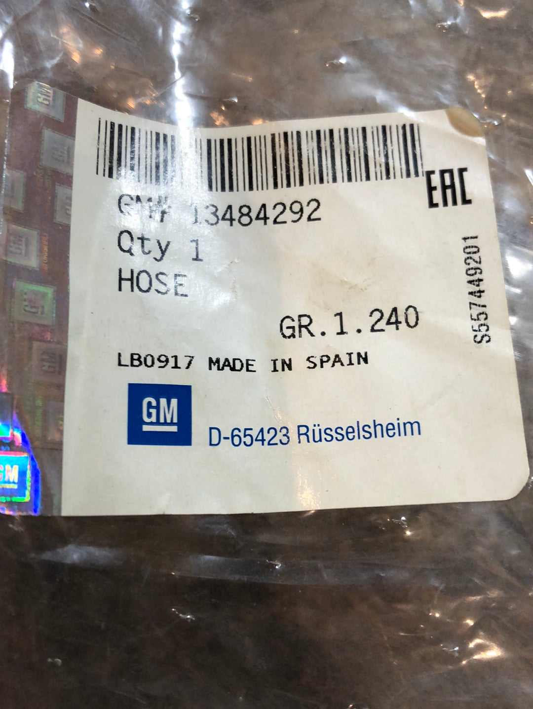 Original GM Opel Mokka X Kühlerschlauch Neu
