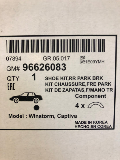 Original GM Chevrolet Winstorm Captiva Bremsbacken hinten Neu