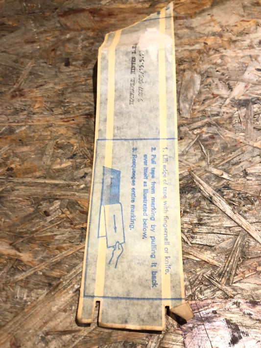 Original GM Opel Youngtimer Farbstreifen Neu