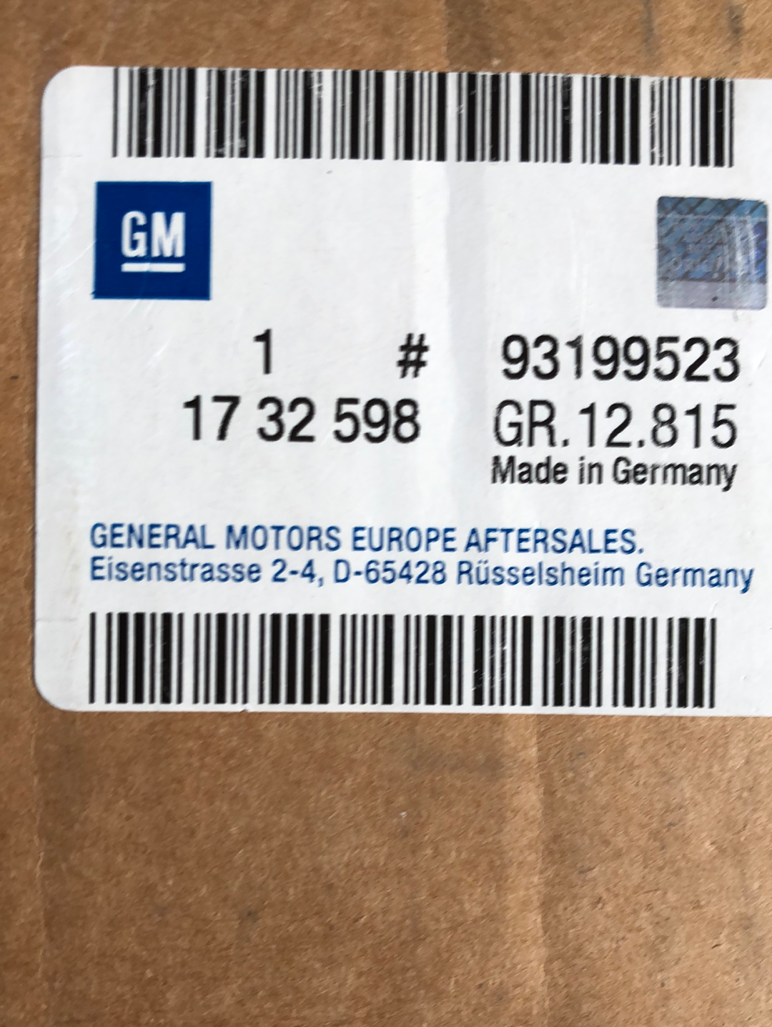 Original GM Opel Astra H Caravan Dachgepäckträger Neu