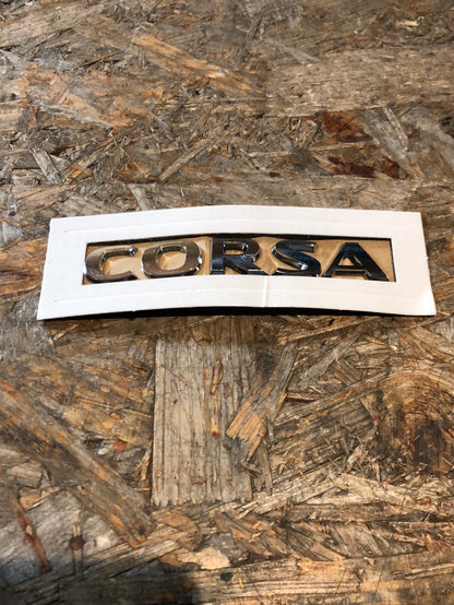 Original GM Opel Corsa D E Emblem Schriftzug chrom Neu