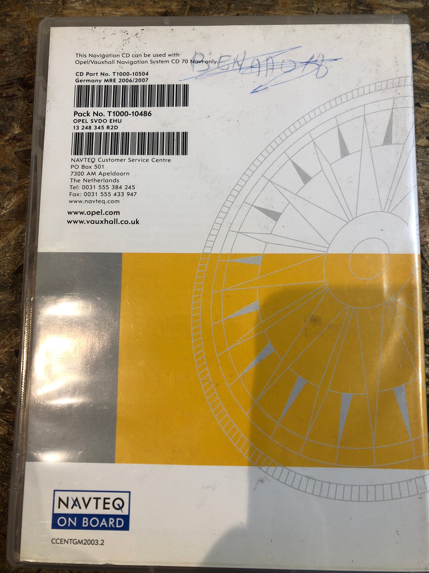 Original Opel Navigation System CD 70 2006/2007