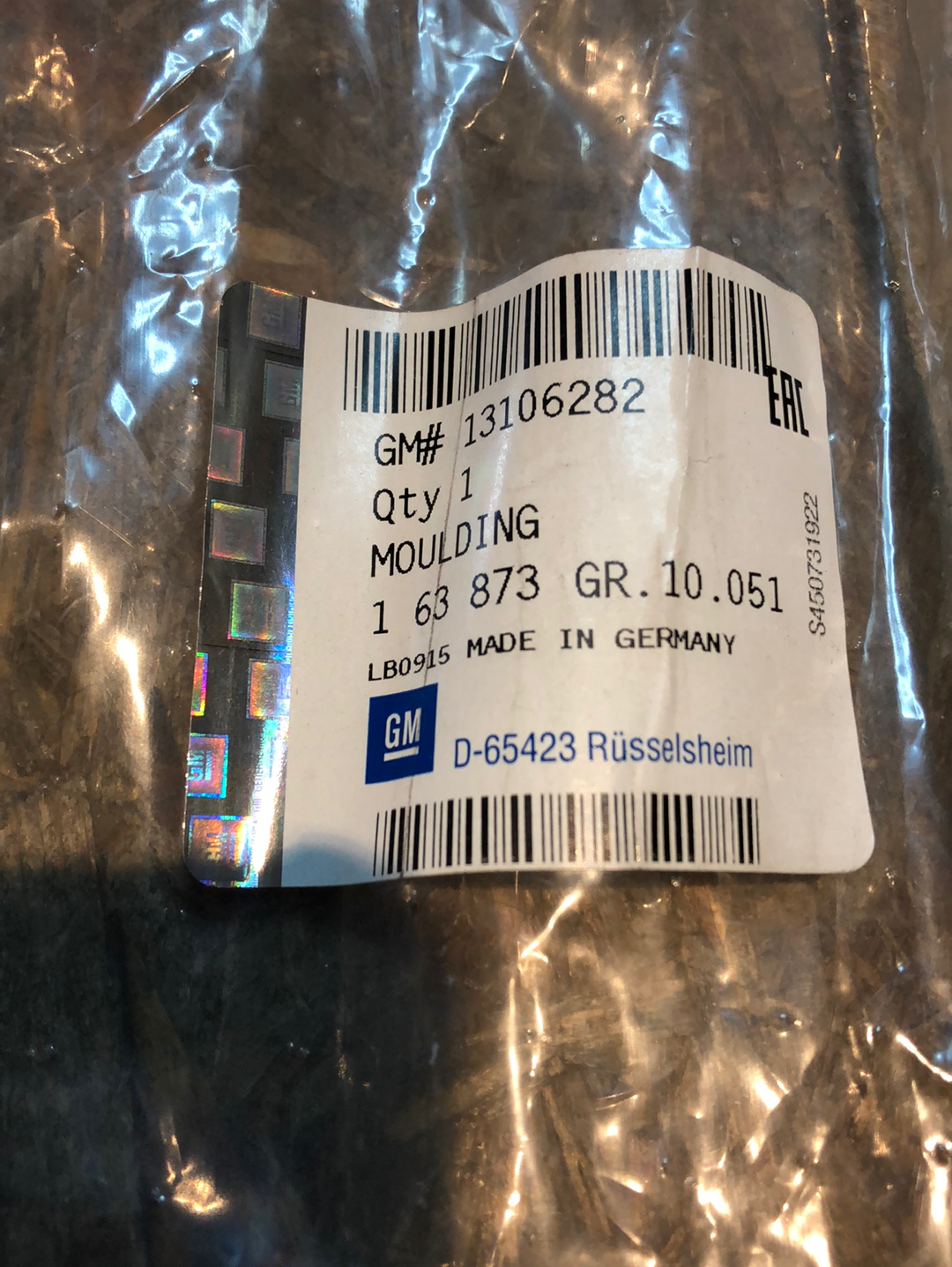 Original Opel Corsa C Zierleiste Windschutzscheibe Neu