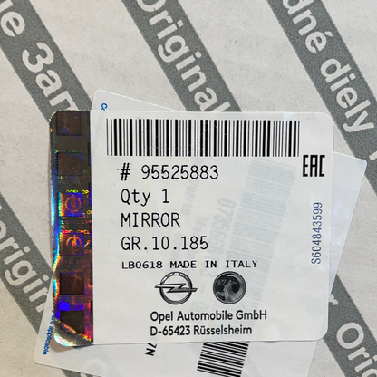 Original GM Opel Combo 15-18 Außenspiegel rechts Neu