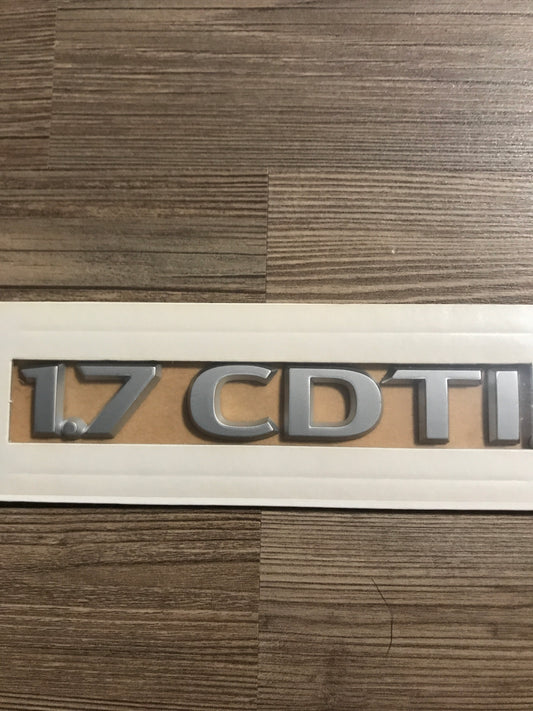 Original 1,7 CDTI Schriftzug hinten NEU