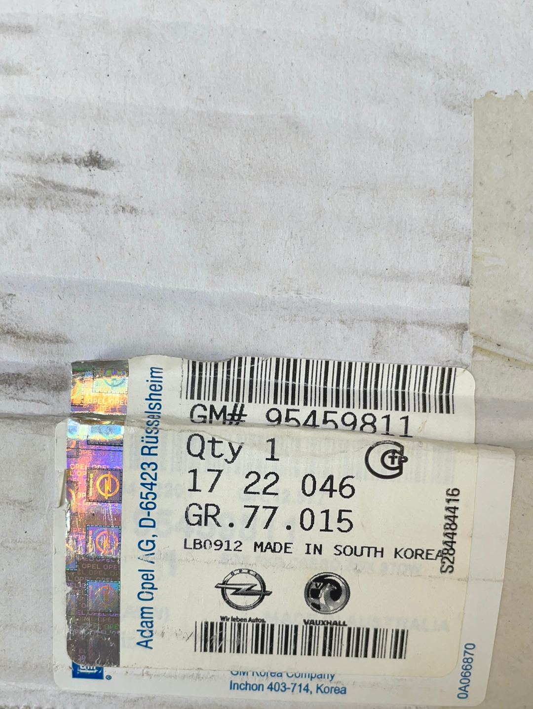 Original GM Opel Mokka Laderaum Organizer faltbar Neu