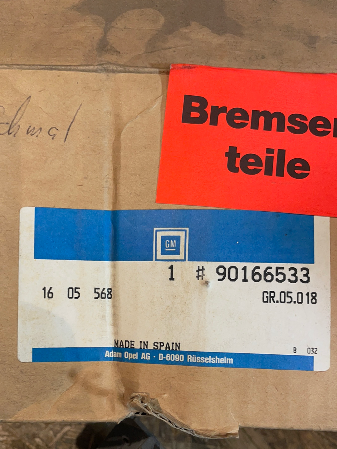 Original GM Opel Corsa A Bremsbeläge und -backen Trommelbremse Neu